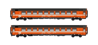 Hobbytrain H25501 - N - 2-tlg. Set Personenwagen UIC Z1, SBB, Ep. IV-V